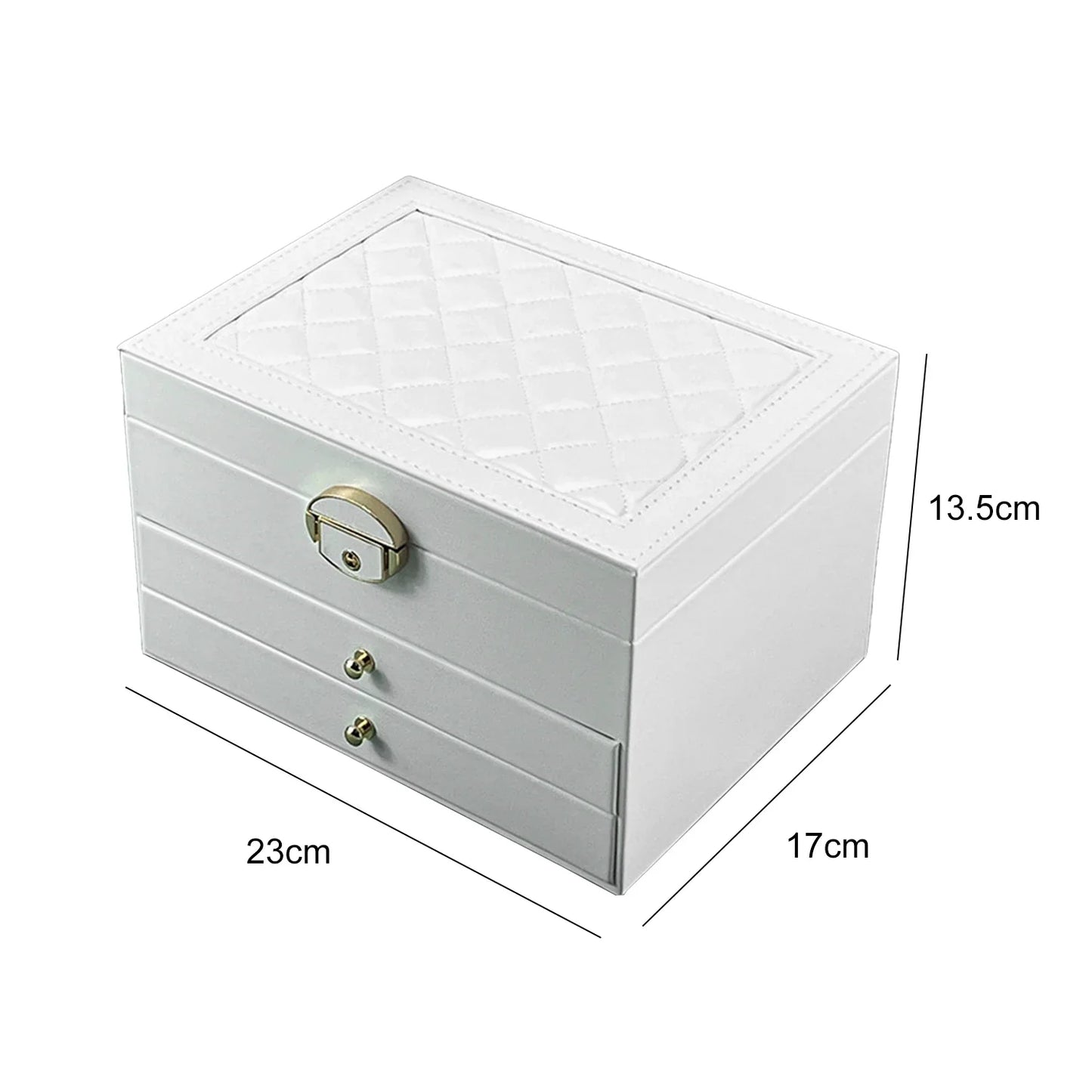 Boîte à bijoux à doubles niveaux