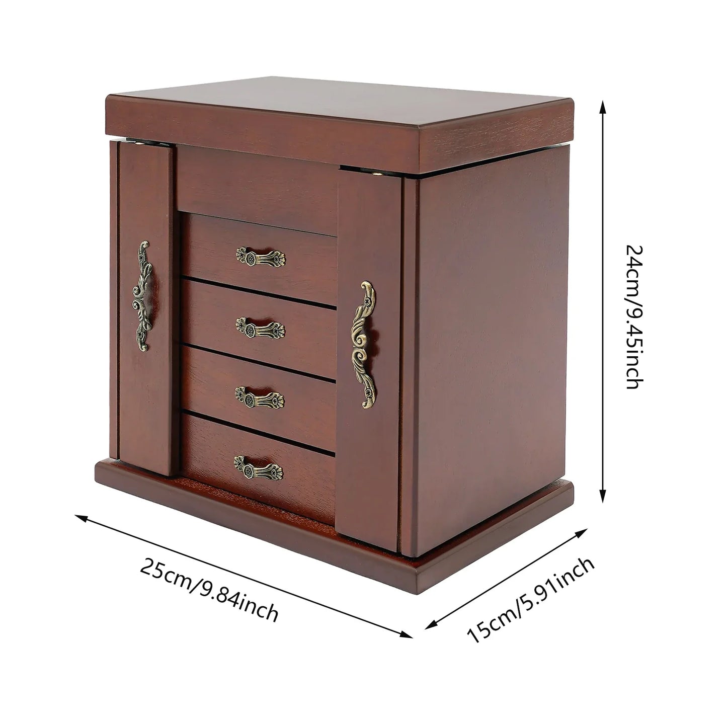 Boîte à bijoux en bois style Comtemporain