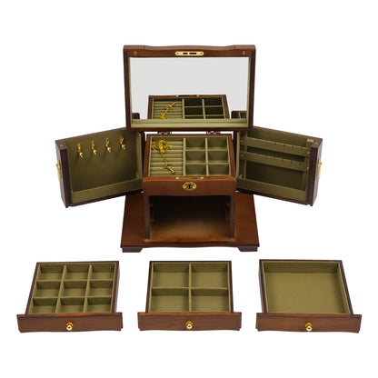 Boîte à bijoux en bois styl Belle Époque