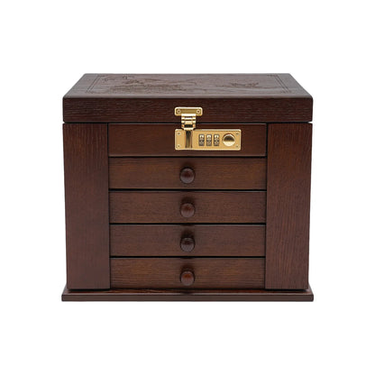 Boîte à bijoux en bois de noyer