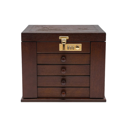 Boîte à bijoux en bois de noyer